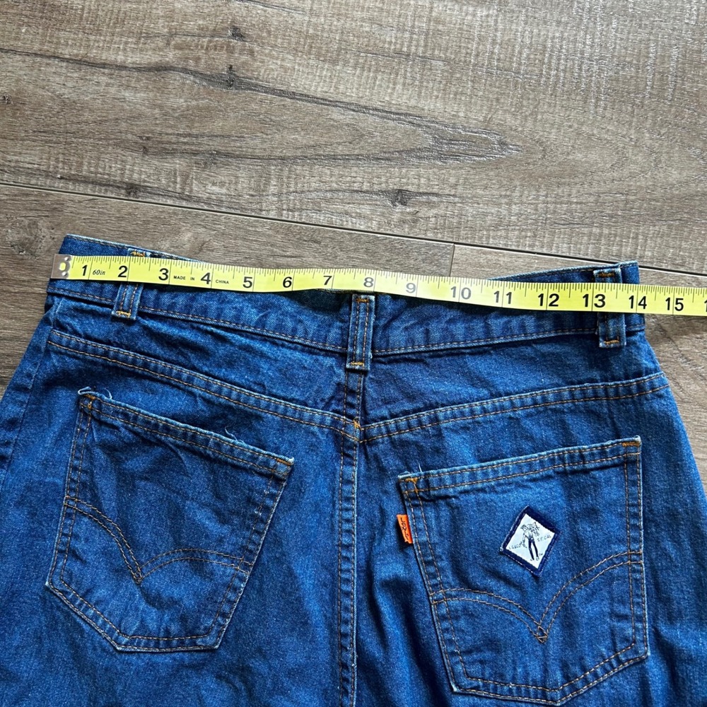 Vintage Levis Orange Tab High Waisted Straight Leg Jeans Medium Wash Blue 28x31 - Picture 7 of 11